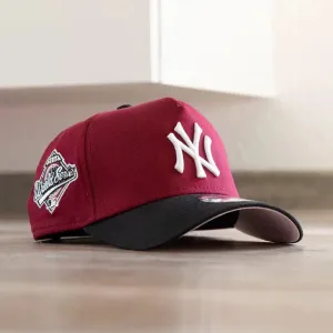 Hot Item Clearance Grab It Before Gone New Era 9Forty A-Frame Mlb New York Yankees World Series 1996 Two Tone / Pink Uv Snapback Cap