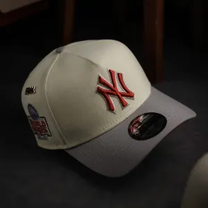 Daily Clearance Deal New Era 9Forty A-Frame Mlb New York Yankees Ws 24 Two Tone Chrome White / Cardinal Uv Snapback