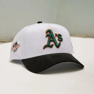 New Era 9Forty A-Frame Mlb Oakland Athletics World Series 1989 Two Tone / Grey Uv Snapback Cap Hot Price Drop