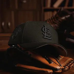Big Savings Event New Era 9Forty A-Frame Mlb St. Louis Cardinals Black On Lblack/ Grey  Uv Snapback