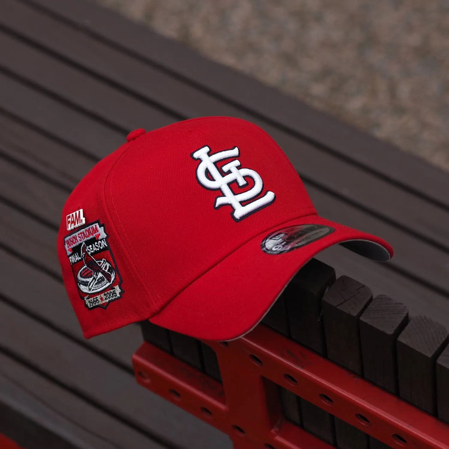 New Era 9Forty A-Frame Mlb St. Louis Cardinals Busch Stadium Scarlet / Gray Uv Snapback Limited Edition Offer