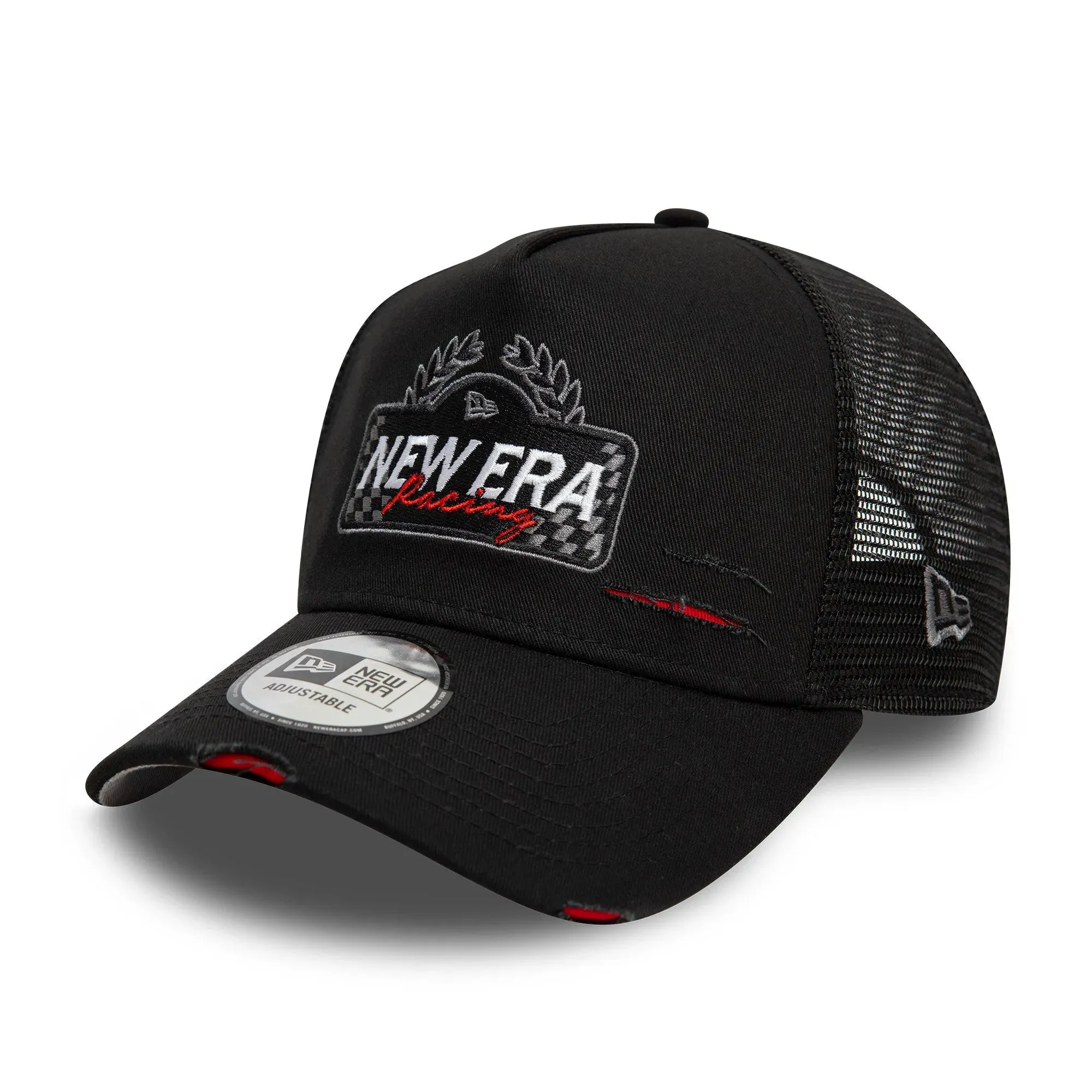 New Era 9Forty A-Frame Trucker New Era Motorsport Black Snapback Cap Shop & Grab Savings