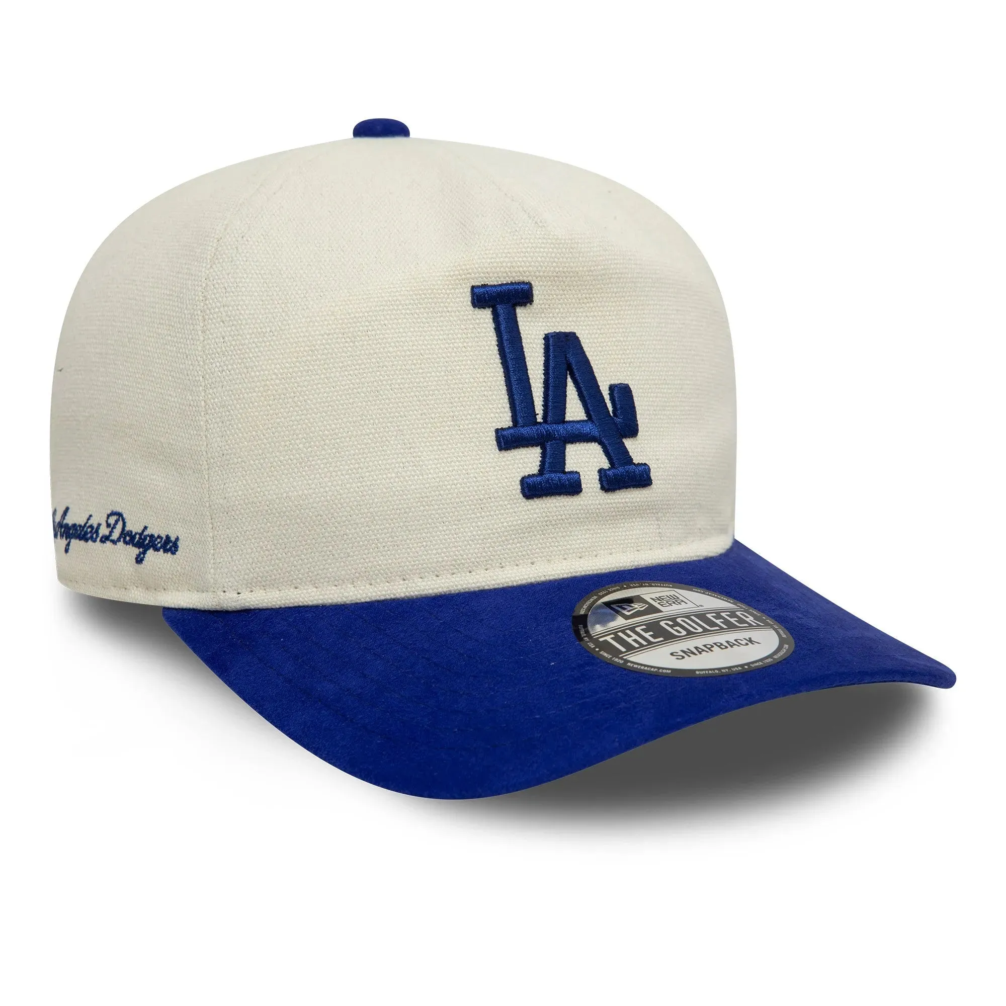 New Era The Golfer Script Pc Mlb Los Angeles Dodgers Two Tone Snapback Cap Shop & Save Big