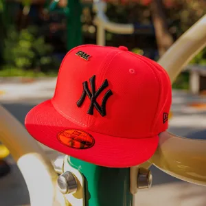 Dont Wait! Save Today New York Yankees Mlb Hot Lava Black Uv / New Era 59Fifty Fitted Cap