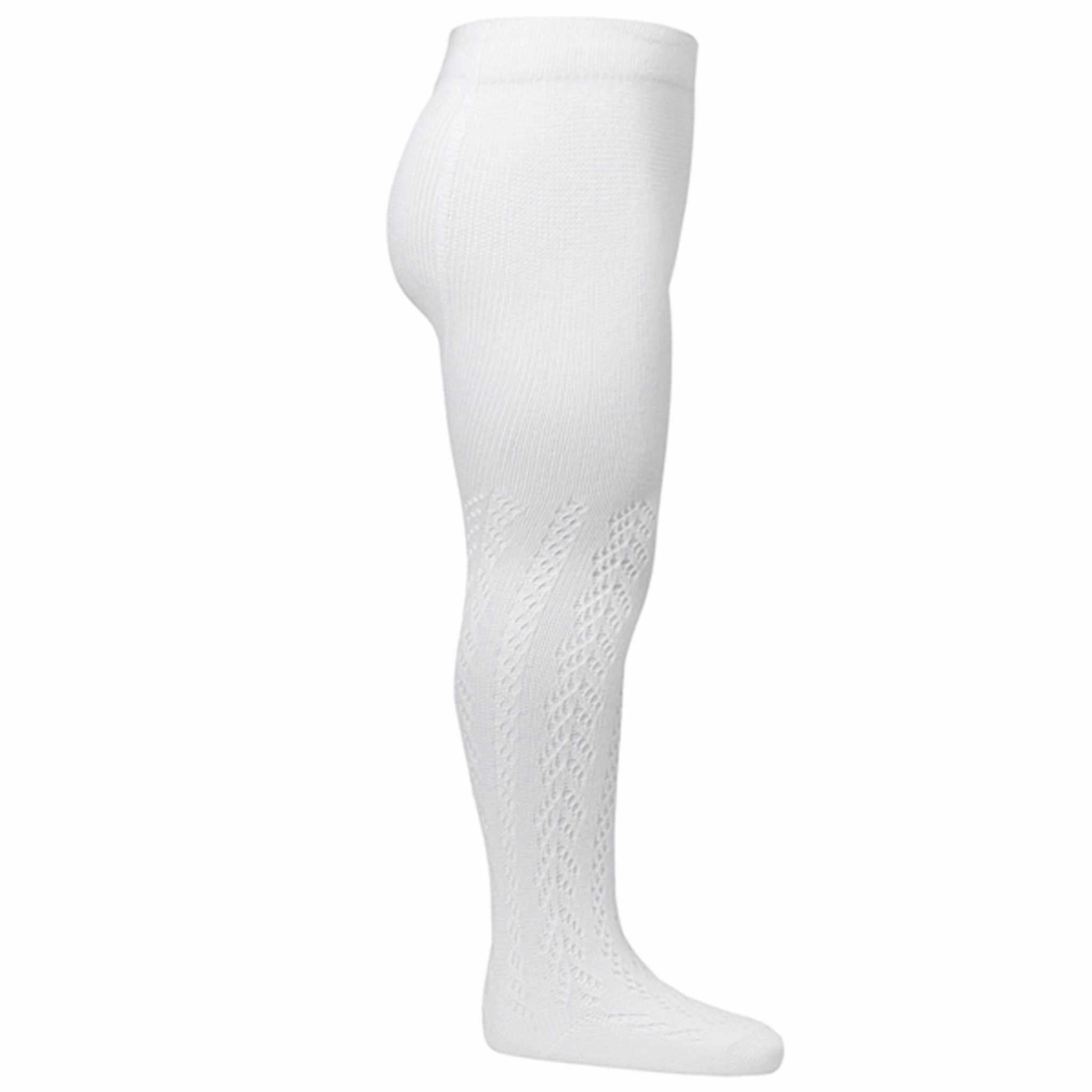 Today Only Hot Sale Clearance Blowout Konges Sljd White Tights Cotton Pointelle