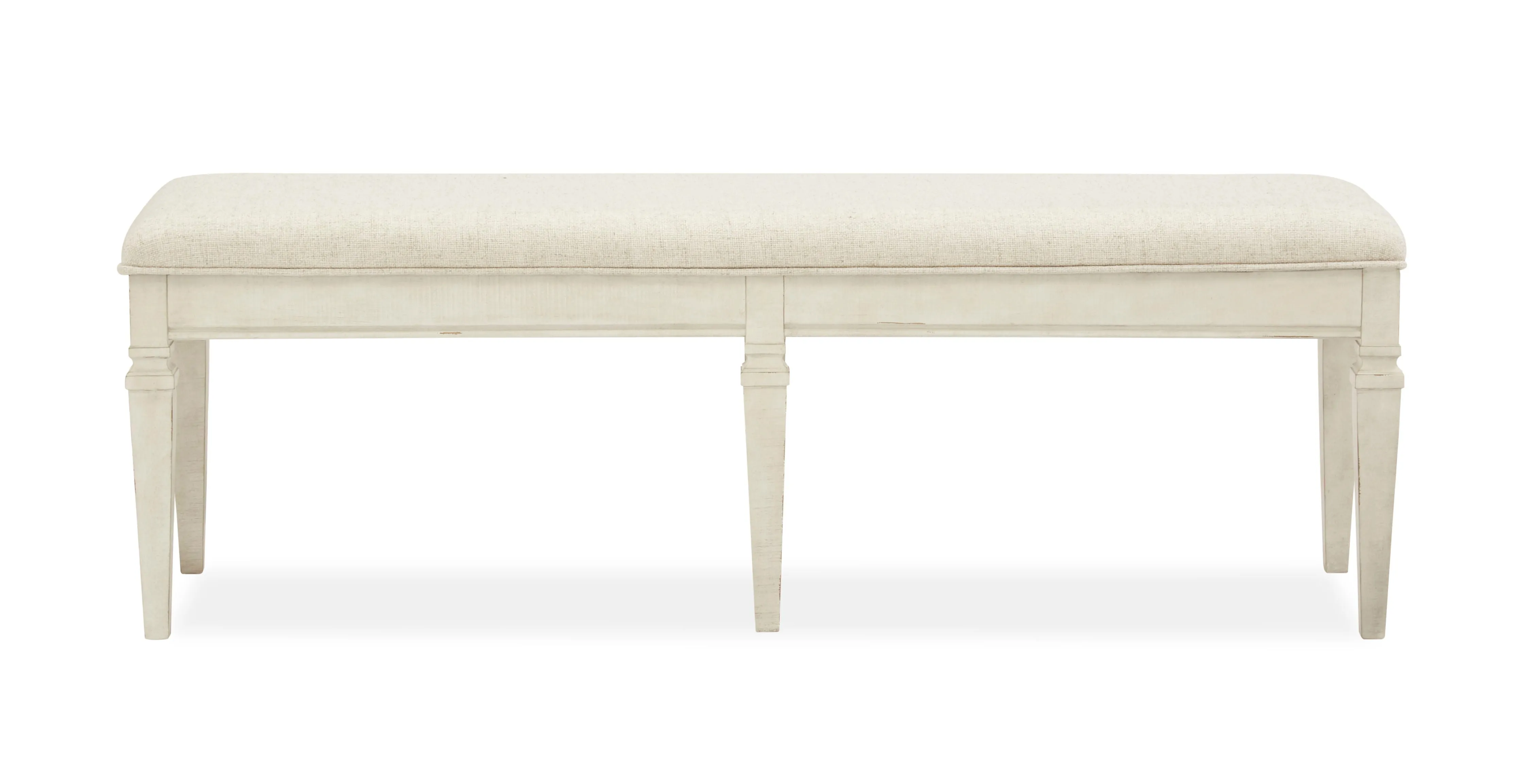 Newport - Bench With Upholstered Seat - Alabaster