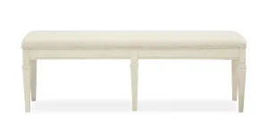 Newport - Bench With Upholstered Seat - Alabaster