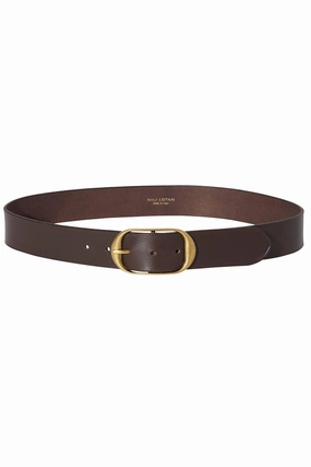 Hot Discount Deal Best Seller Discount Nili Belt In Dark Brown With Antique Brass Buckle