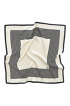 No. 1 Scarf 65 Cm. Cream/Black Flash Deal Today Best Price Online