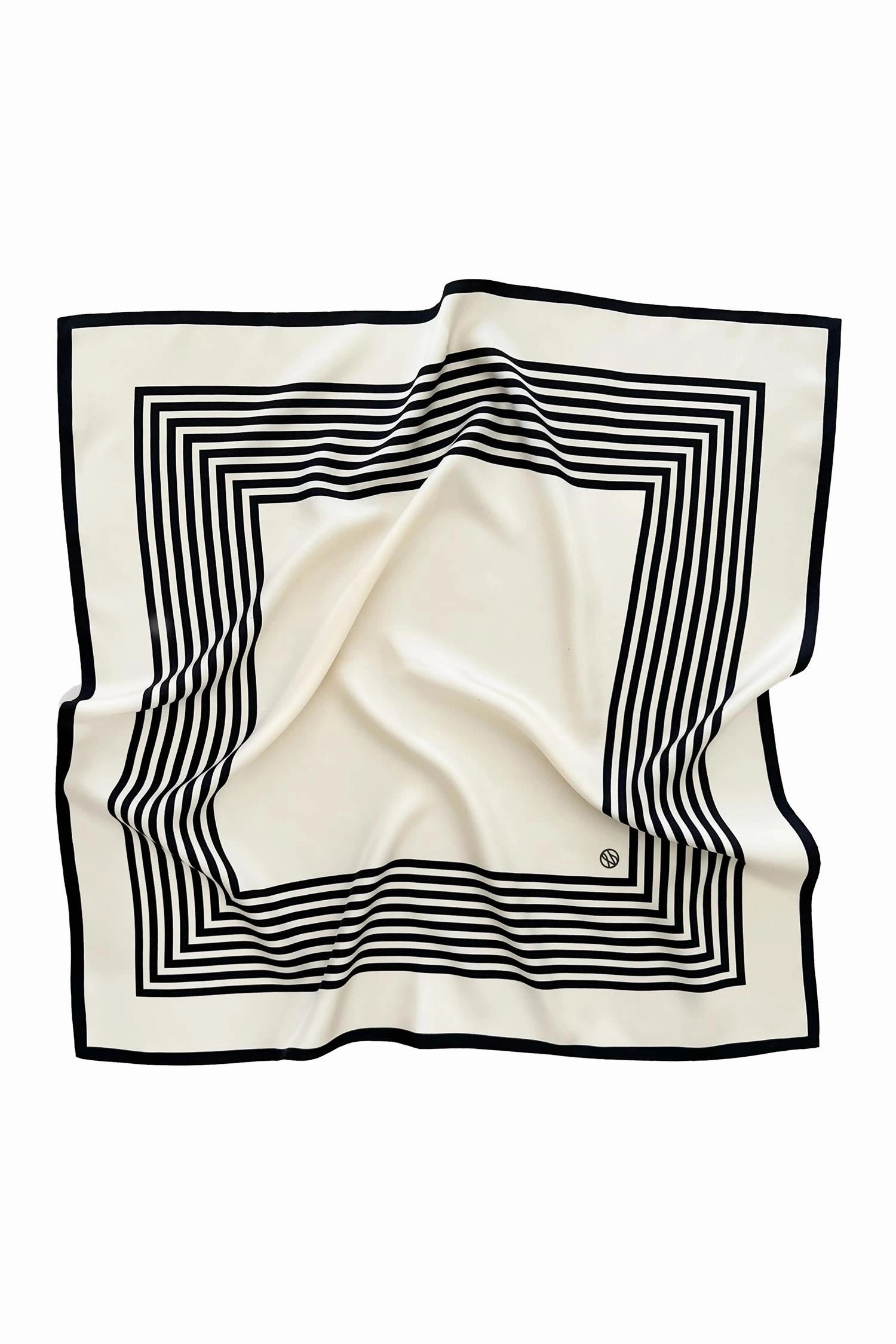No. 1 Scarf 65 Cm. Cream/Black Flash Deal Today Best Price Online