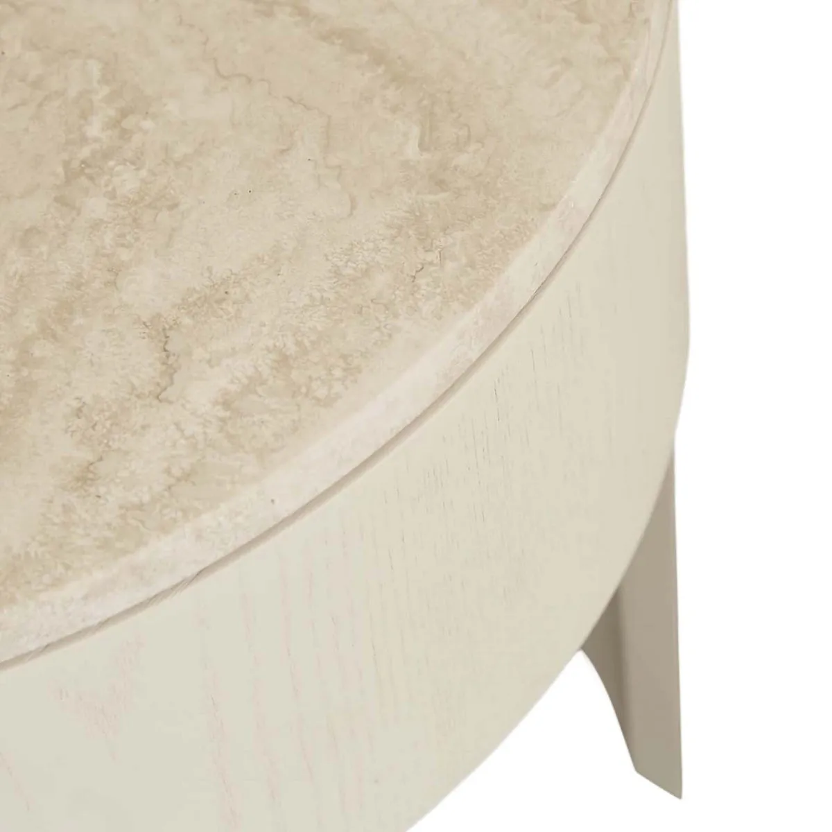 Oberon Crescent Marble Bedside Table