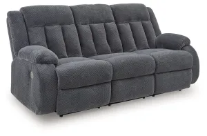 Observation - Steel - Reclining Power Sofa With Drop Down Table