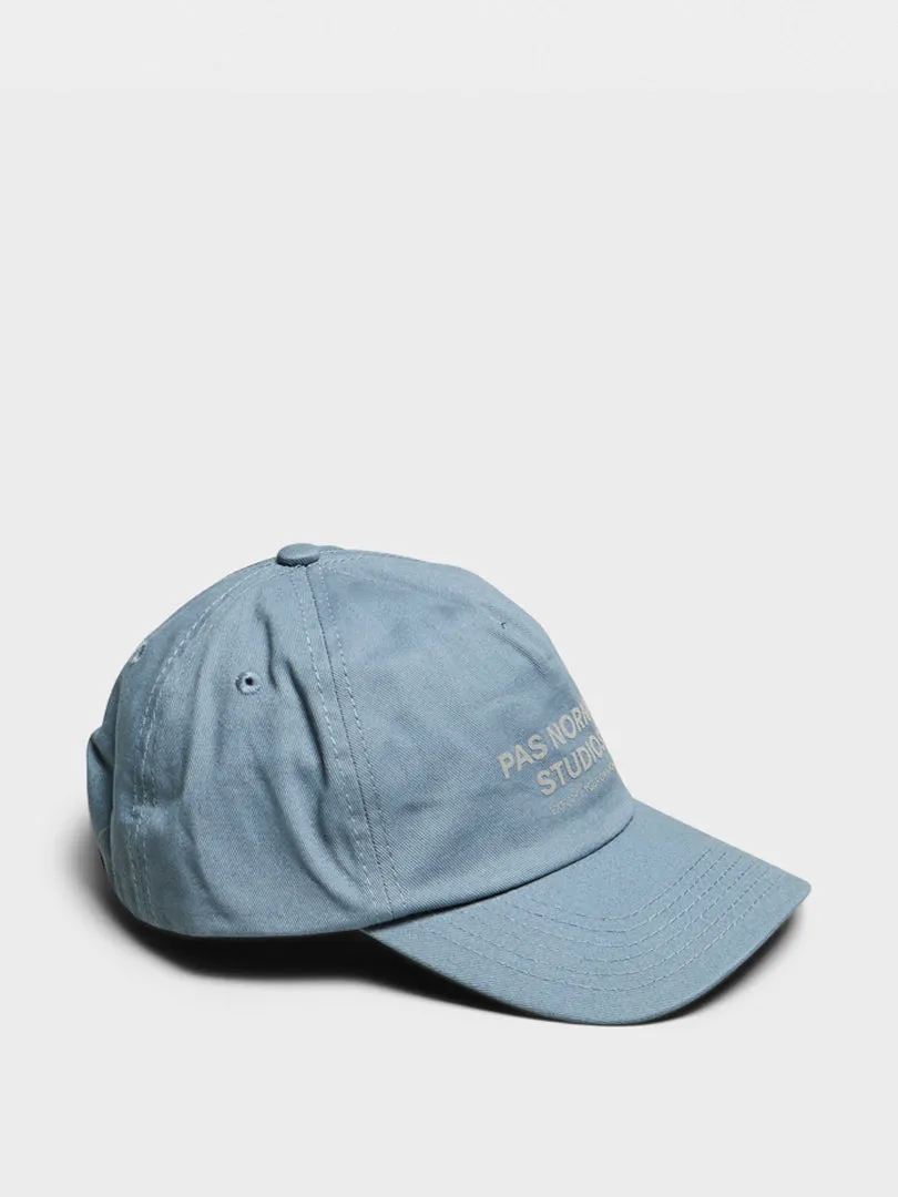 Hot Price Drop Off-Race Cotton Cap In Light Blue