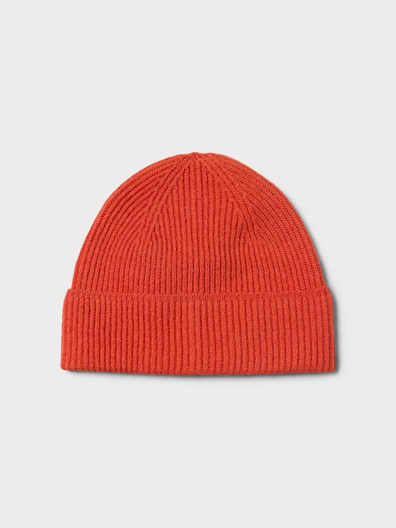 Off-Race Merino Knit Beanie In Copper Orange Best Seller Deal