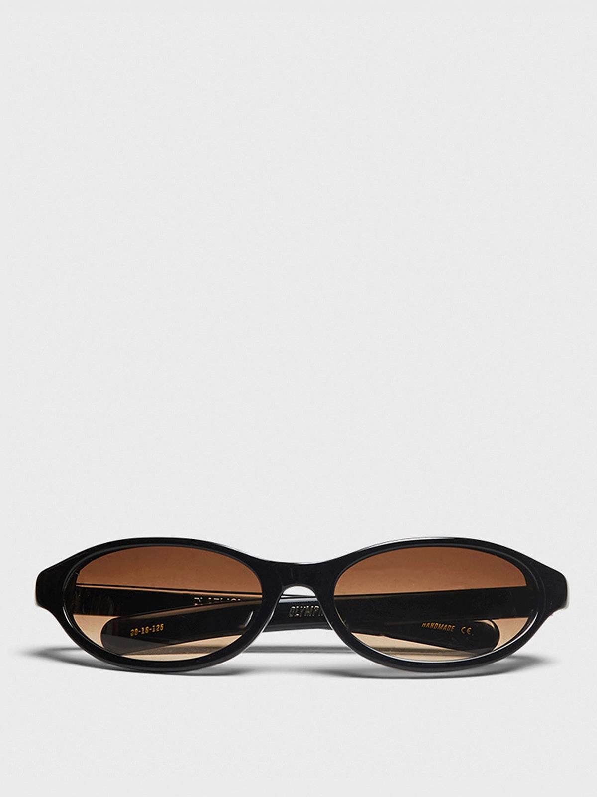 Today Only Savings Limited Time Hot Deal Olympia Sunglasses In Solid Black And Brown Gradient Lens