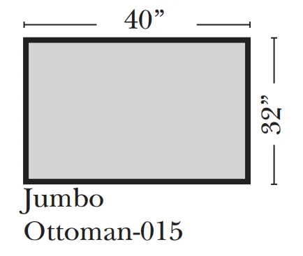 Omnia - Georgia - Jumbo Ottoman