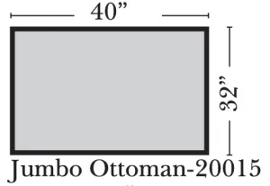 Omnia - Peninsula - Jumbo Ottoman