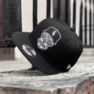 New Era 9Fifty Mlb Chicago White Sox Sugar Skull Black / Grey Uv Snapback Cap Shop & Grab Now