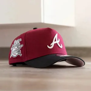 New Era 9Forty A-Frame Mlb Atlanta Braves 30Th Anniversary Two Tone / Pink Uv Snapback Cap Mega Hot Offer Trending Savings Now