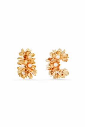 Pearl Floral Hoops Must-Shop Sale Limited Stock Offer