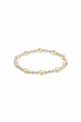 Flash Deal Alert Sale Ending Soon Pearl Sincerity Pattern 4Mm Bead Bracelet - 6Mm Gold