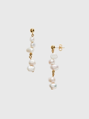 Pearly Drop Long Earrings Grab Your Savings Exclusive Online Discount