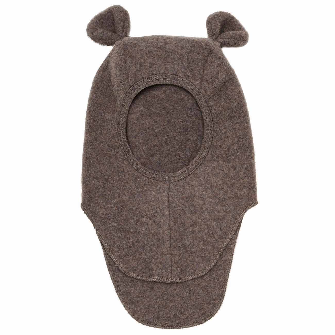 Shop Smart & Save Huttelihut Brown Melange Balaclava Ears Wool Fleece