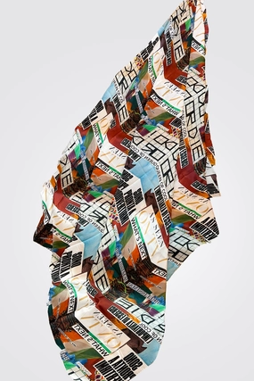 Large Scarf - Do Or Die Print Clearance Event Alert Exclusive Online Offer