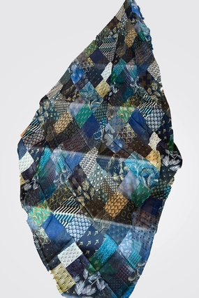 Large Scarf - Moire Print Last Chance Steal Hot Offer Event
