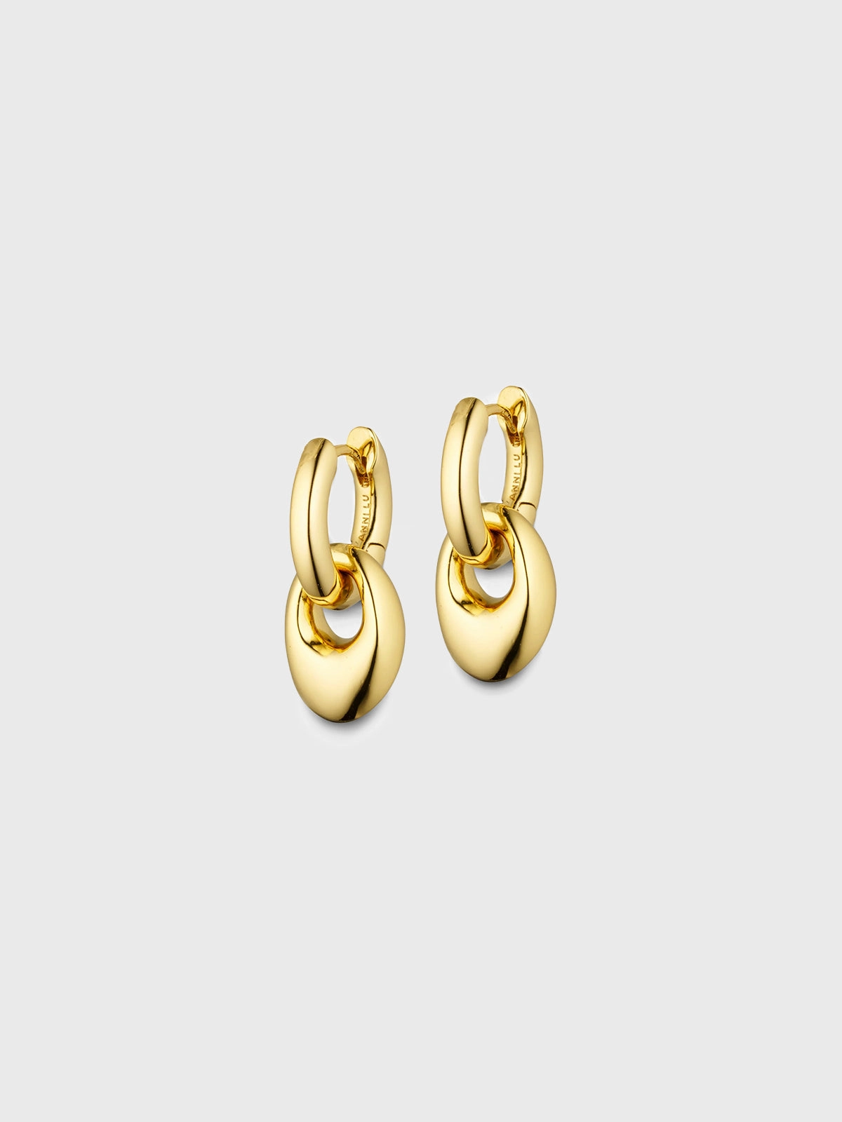 Gift Ideas Galore Petit Pebble Hoop Earrings In Gold