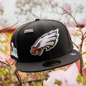 Best Deal Online Todays Mega Savings Philadelphia Eagles Nfl Black Blue Uv / New Era 59Fifty Fitted Cap