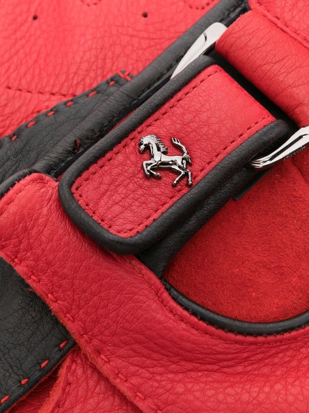 Prancing-Horse Leather Driving Gloves Mega Online Discount Exclusive Savings Event