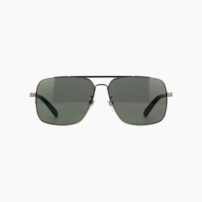 Instant Savings Inside Men'S Gucci Shiny Ruthenium With Black Metal Sunglasses