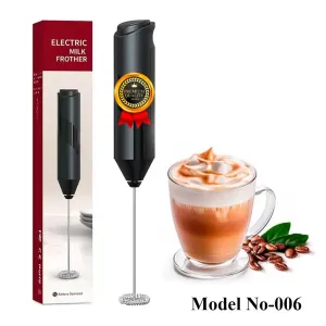 Primo Caf Milk Frother, Manual, Battery, Black