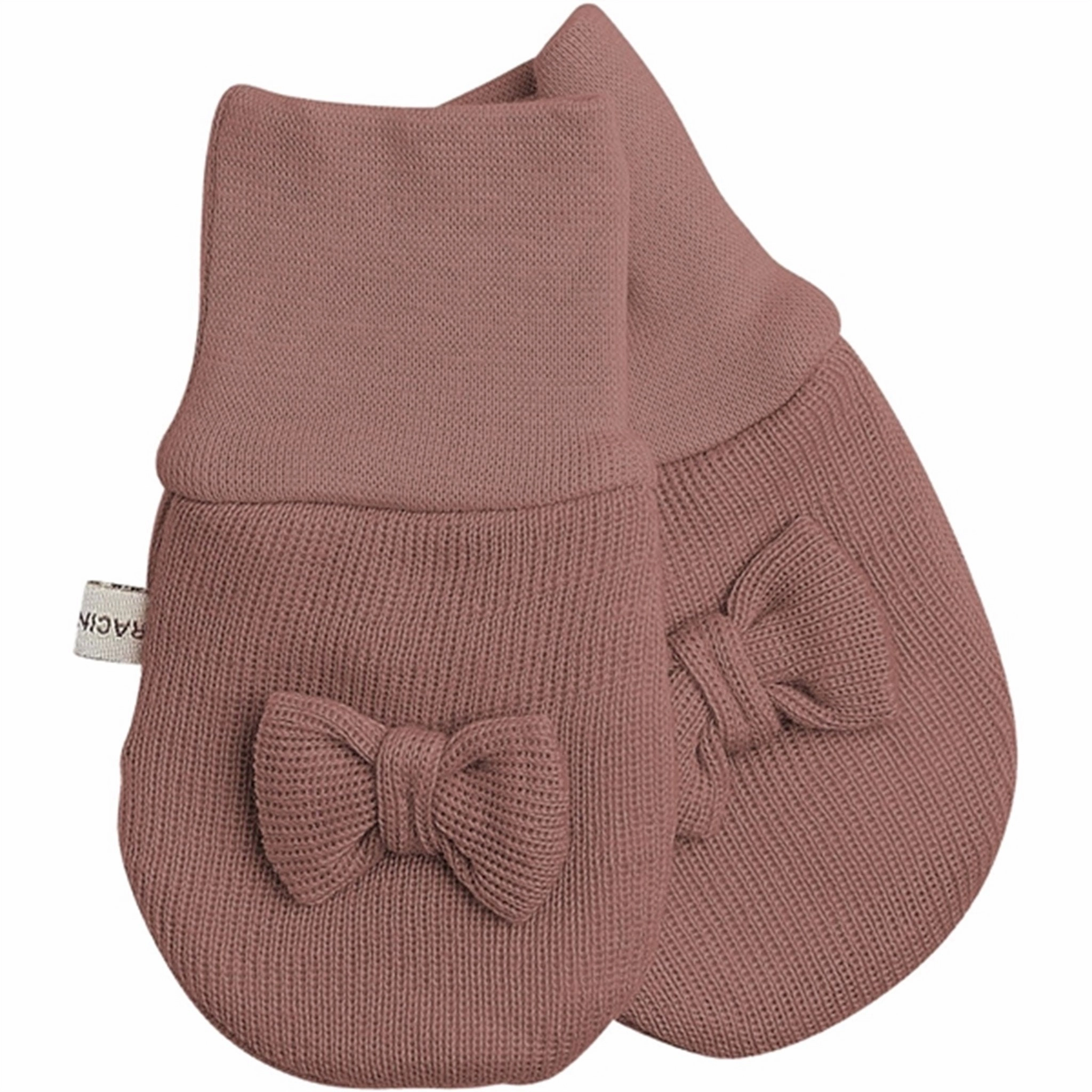 Dont Miss Hot Deals Sweet Deal Today Racing Kids Baby Mittens Without Thumb With Bow Old Rose