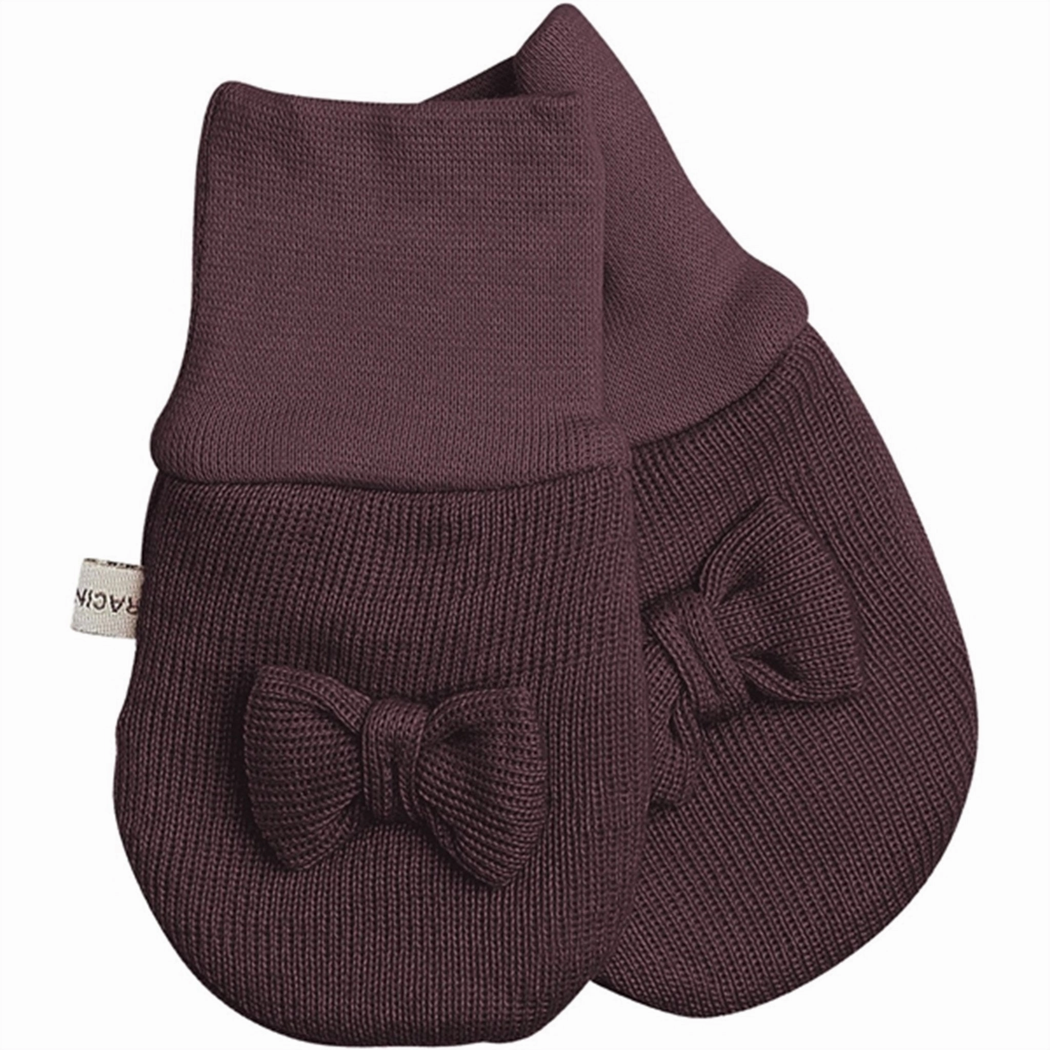 Racing Kids Baby Mittens Without Thumb With Bow Red Grape Online Exclusive Deal