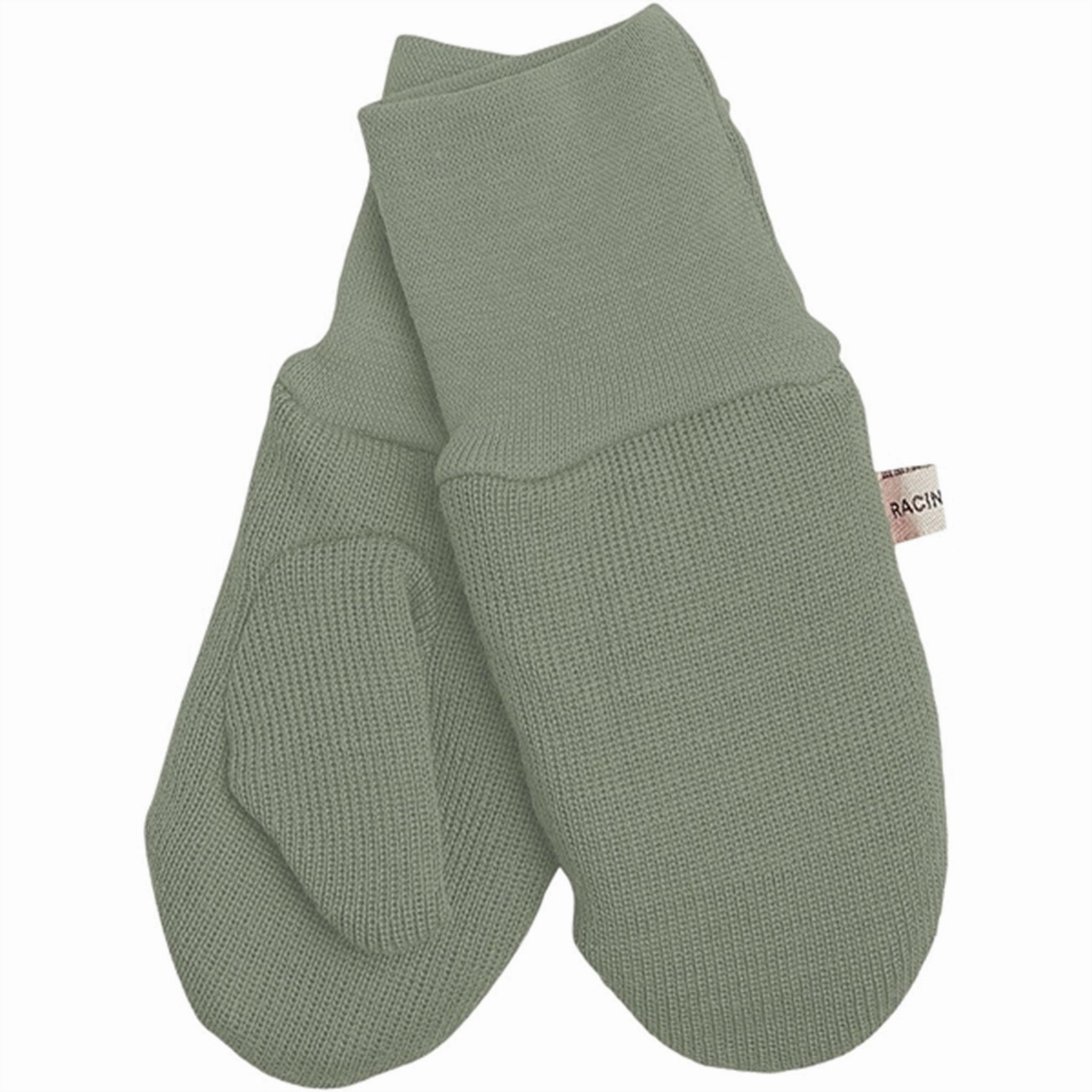 Racing Kids Mittens With Thumb Light Seagrass Last Chance Offer
