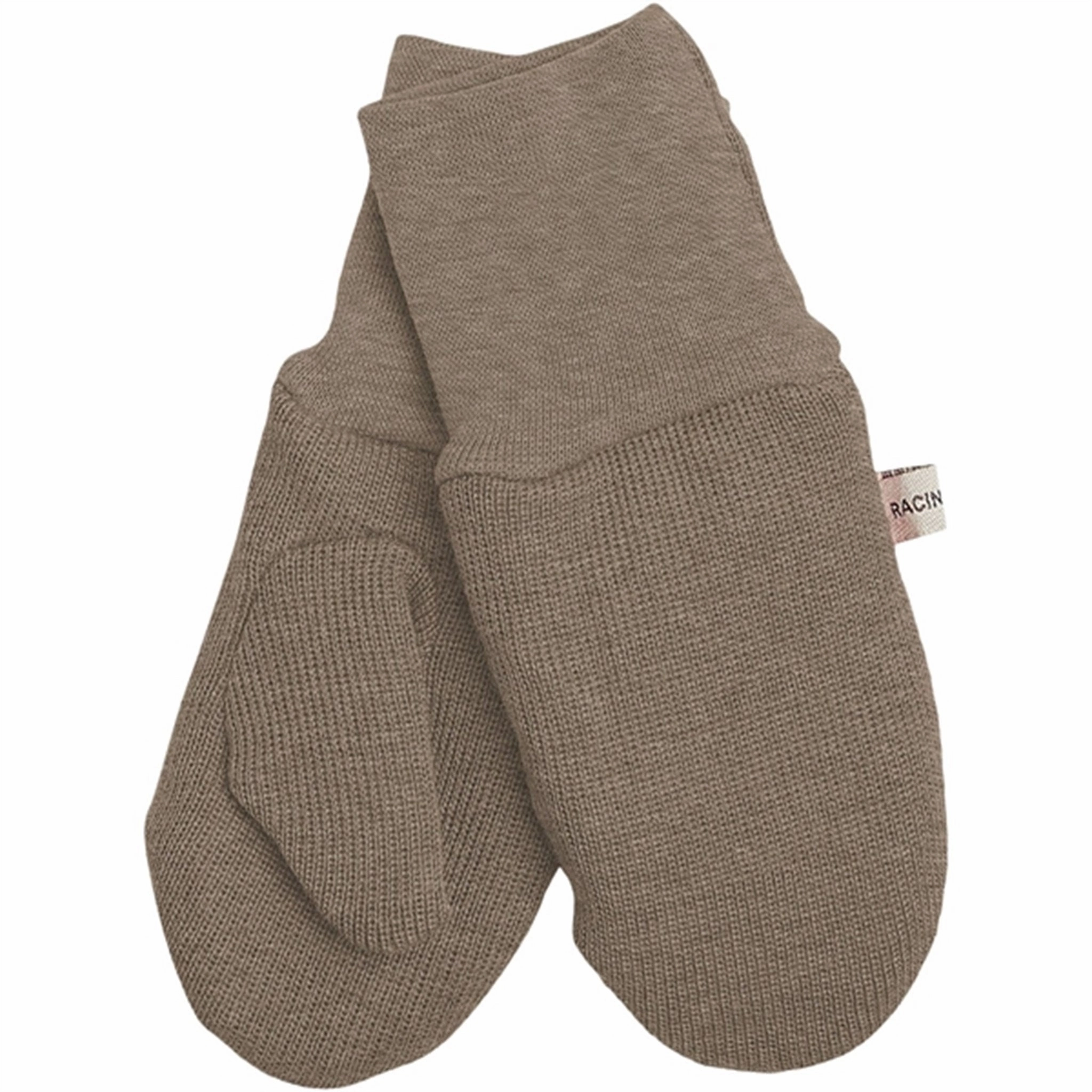 Racing Kids Mittens With Thumb Light Taupe Melange Daily Deal Frenzy