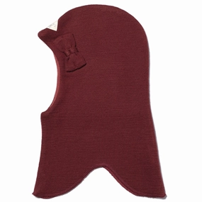 Sweet Deal Today Racing Kids Round Balaclava Wool/Cotton Bow Dark Rose
