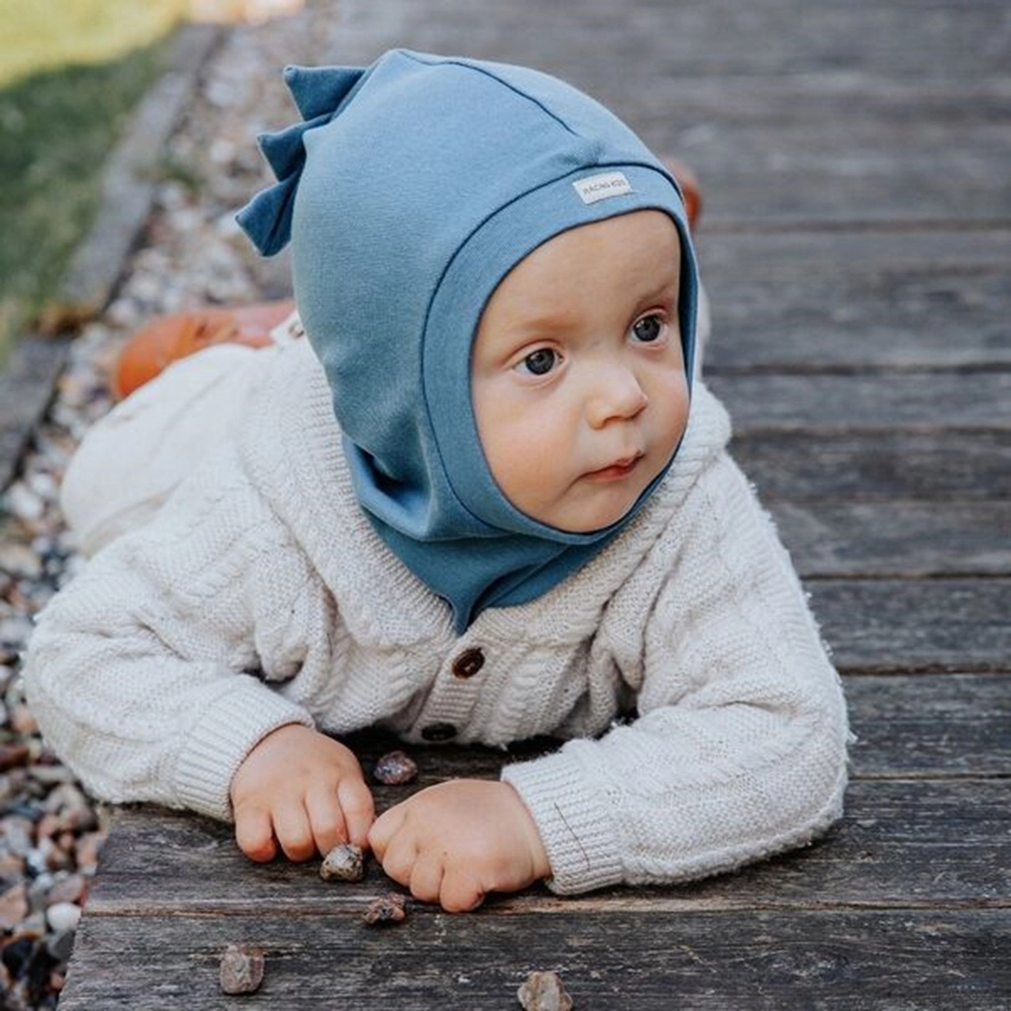 Racing Kids Top Balaclava Dino 2-Layer Dusty Blue Exclusive Holiday Deal