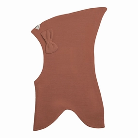 Racing Kids Top Balaclava Wool/Cotton W. Bow 3-Layered Coffee Beans Big Sale Today