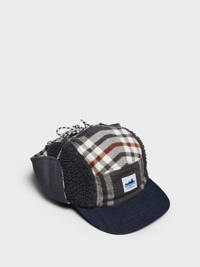 Steal the Deal Now Range Earflap Cap In Catch: Ink Black