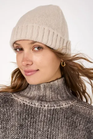 Clearance Steal Today Ribbed Carded Beanie Hat In Sabbia