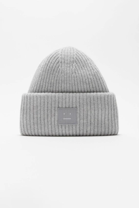 Steal Todays Offer Ribbed Knit Beanie Light Grey Melange