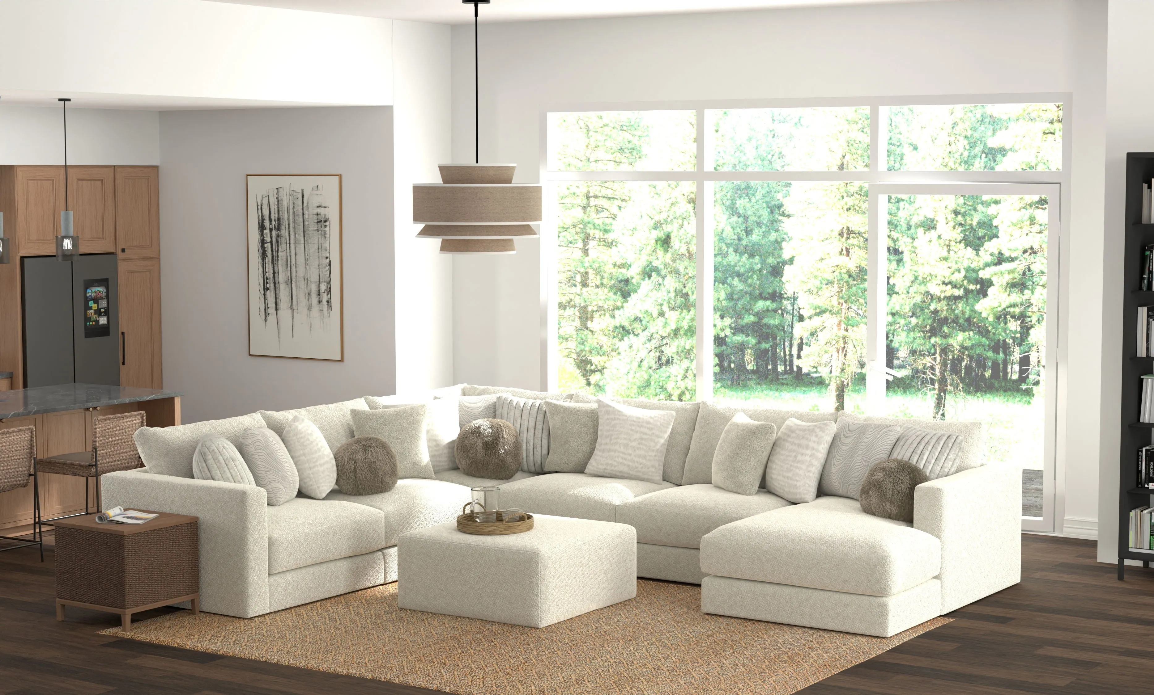 Ritzy - Modular Sectional With Ottoman
