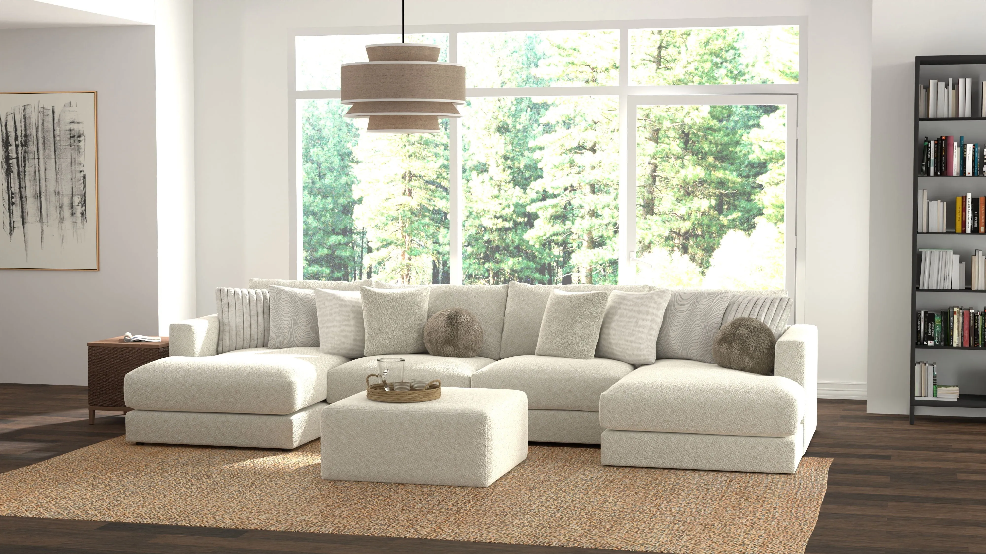 Ritzy - Modular Sectional With Ottoman
