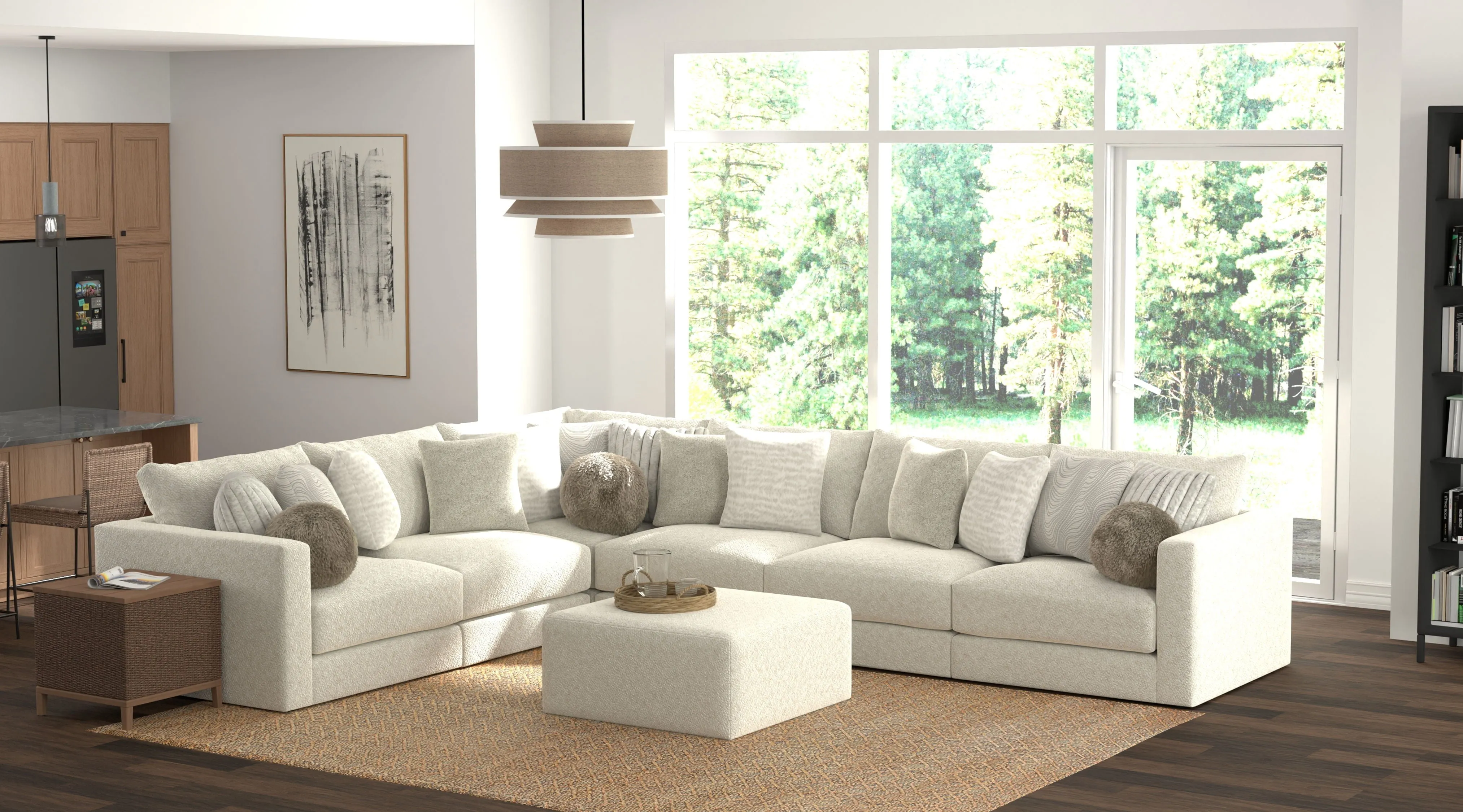 Ritzy - Modular Sectional With Ottoman