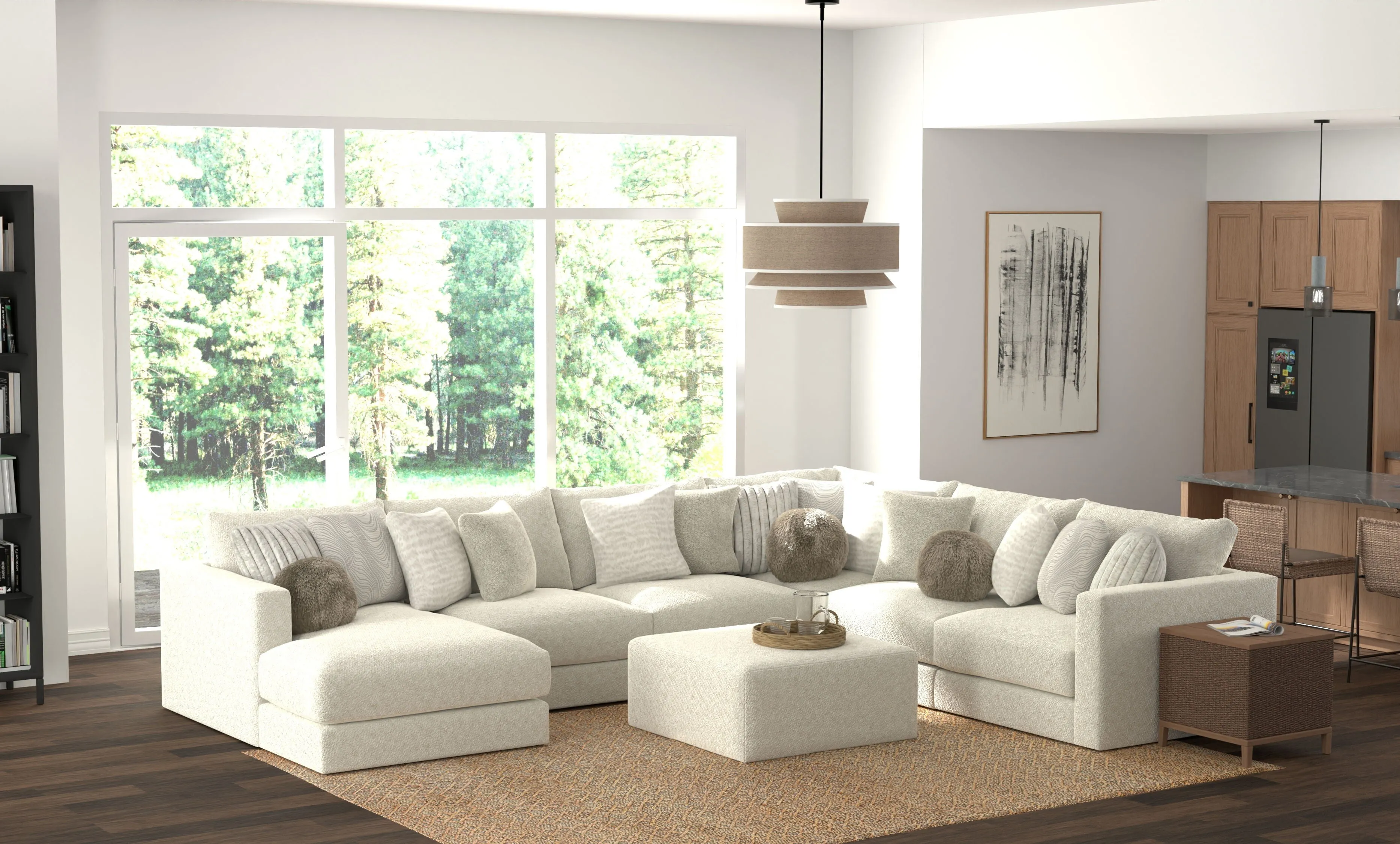 Ritzy - Modular Sectional With Ottoman