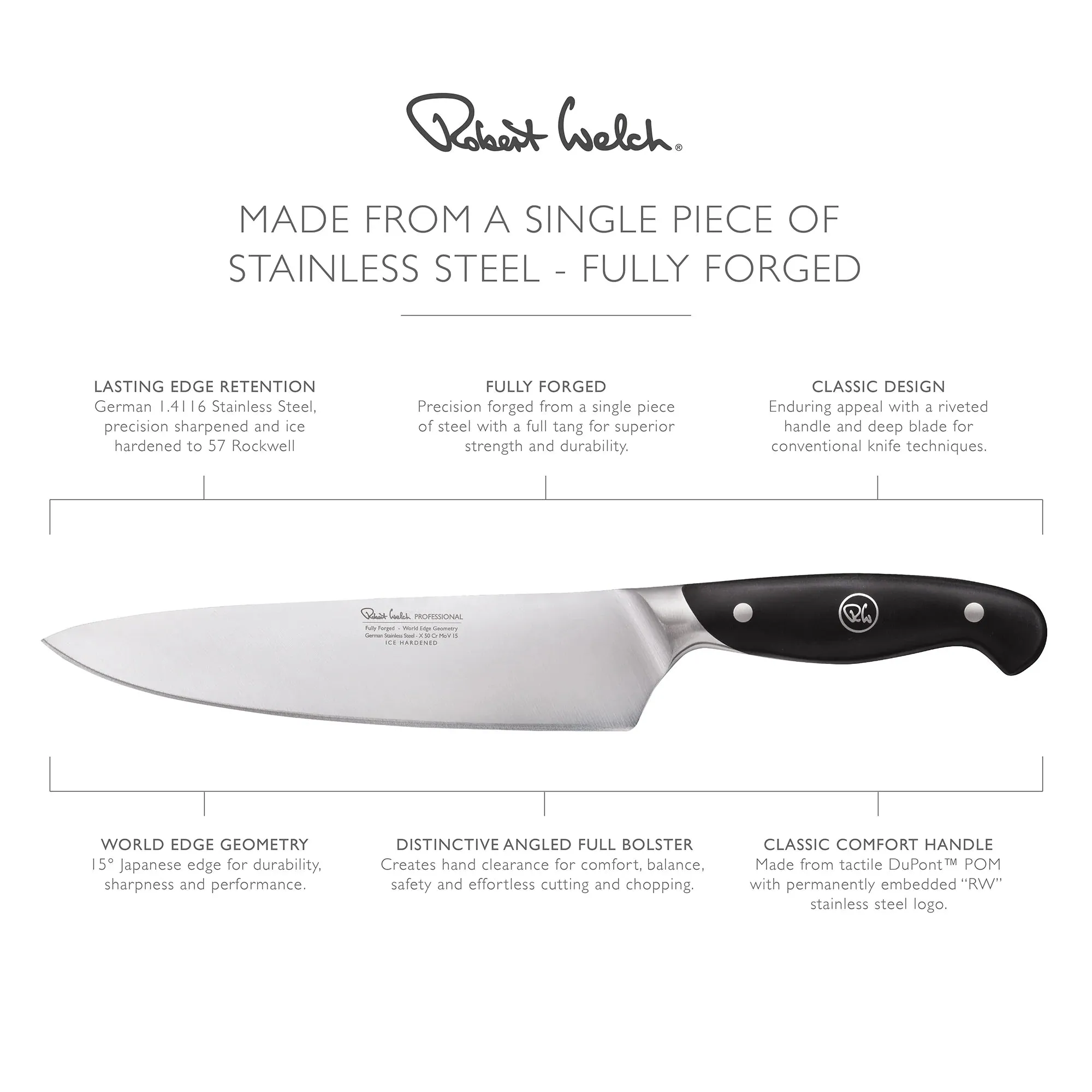 Robert Welch Professional 18cm/7.5" Chefs Knife