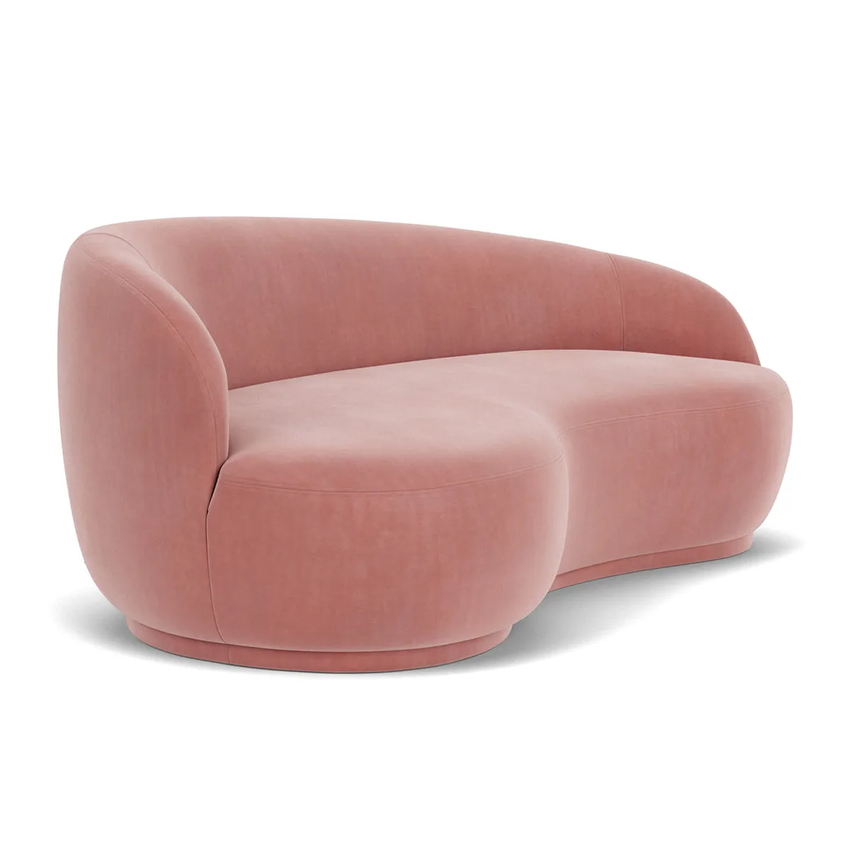Rose Velvet 2.5 Seater Sofa (Left)